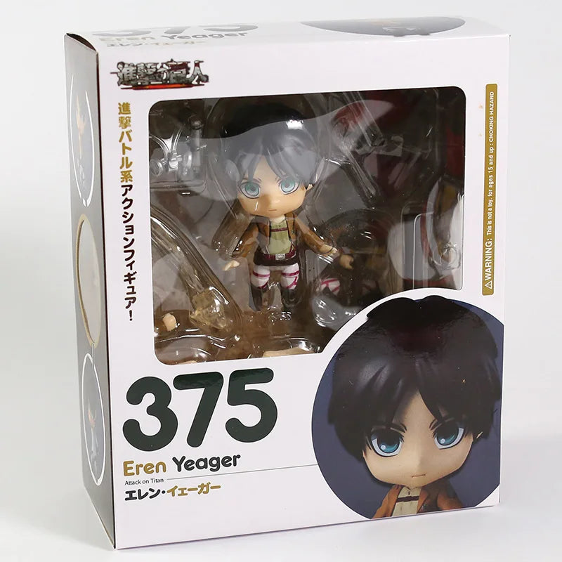 Attack on Titan Figma Eren Jaeger 207 Mikasa Ackerman 203 Levi Ackerman 213 PVC Action Figure Collectible Model Toy
