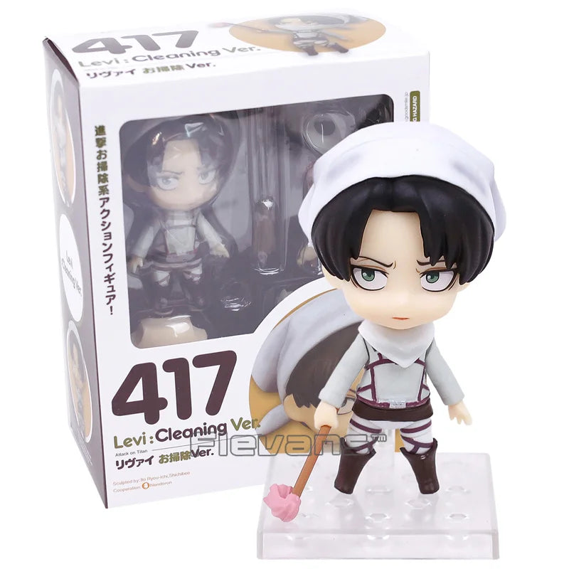 Attack on Titan Figma Eren Jaeger 207 Mikasa Ackerman 203 Levi Ackerman 213 PVC Action Figure Collectible Model Toy