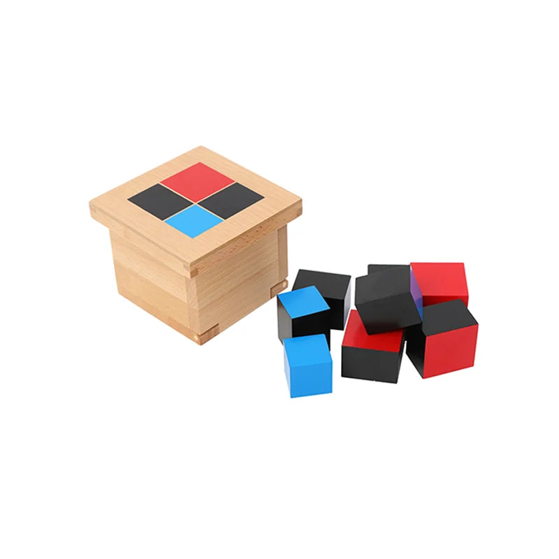 Montessori Binomial Cube Educational Learning Kids Toys Sensory Activities Mathematical Materials Early Teaching Aids