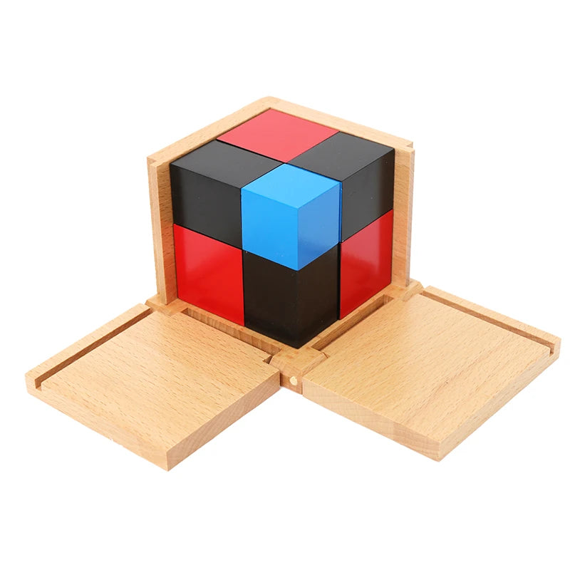 Montessori Binomial Cube Educational Learning Kids Toys Sensory Activities Mathematical Materials Early Teaching Aids