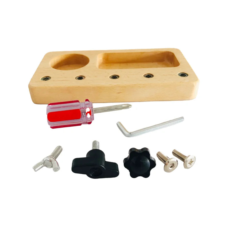 Montessori Screw Driver Board Game Hand-Eye Coordination Fine Motor Skill Exercise Activities Basic Skill Learning Toys Girl Boy