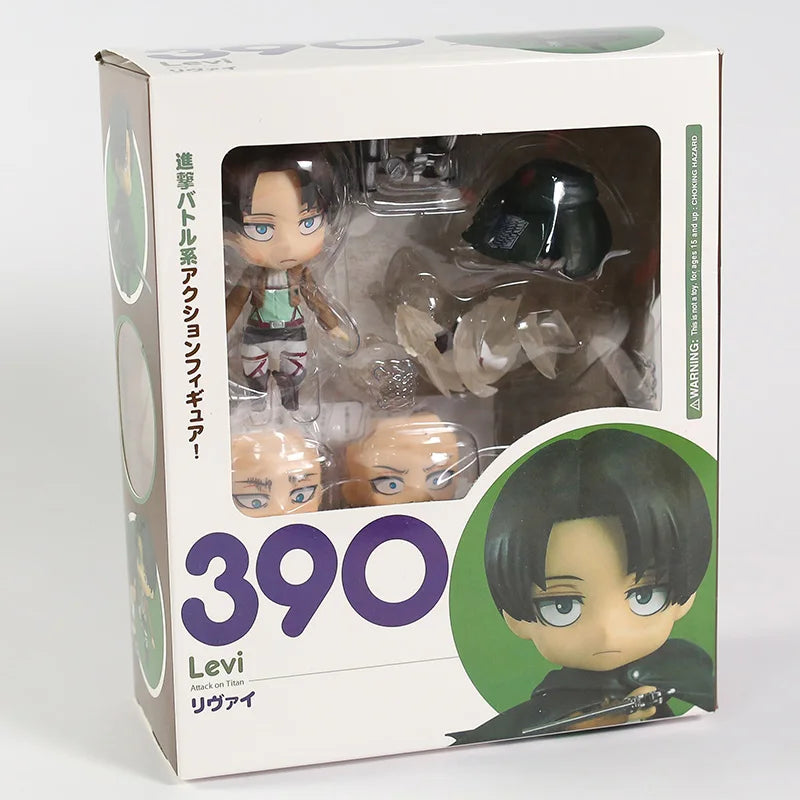 Attack on Titan Figma Eren Jaeger 207 Mikasa Ackerman 203 Levi Ackerman 213 PVC Action Figure Collectible Model Toy