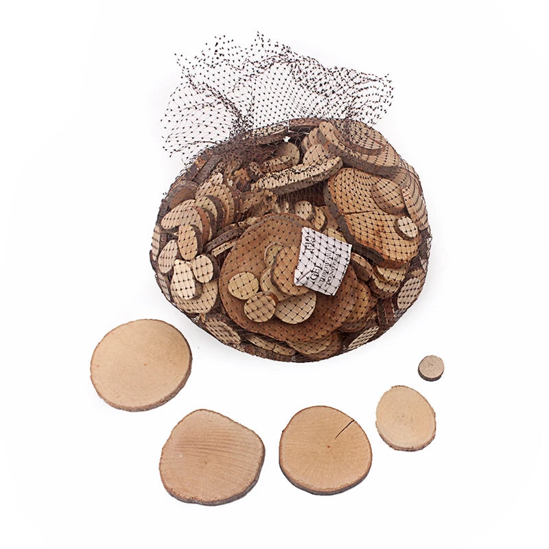 Kids DIY Nature Wood Art & Craft Toys Creative Original Handmade Wooden Block Twig Drawing On Wood Educational Toys For Children