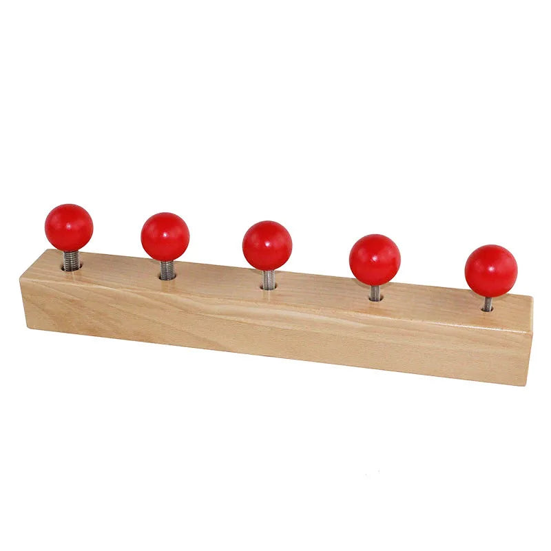 Baby Montessori Early Educational Wooden Toys Preschool Teaching Aids Nuts and Bolts Set