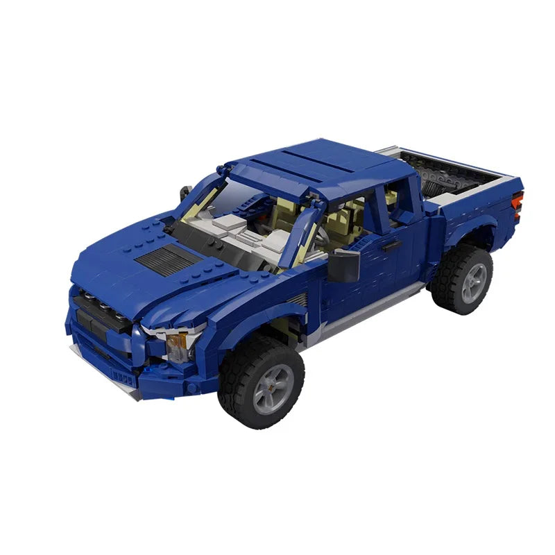 NEW MOC-10265 Mustangs Shelby GT500 Building Block Car Bricks F150 Raptor Classic Pickup Assembled Model DIY Toys Birthday Gifts