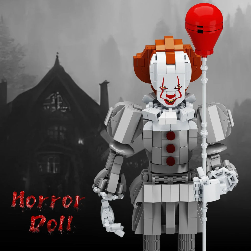 MOC Stephen King's It Movie Figure Pennywises Building Block Set Doll Terror Halloween Gifts for Children(525 PCS)