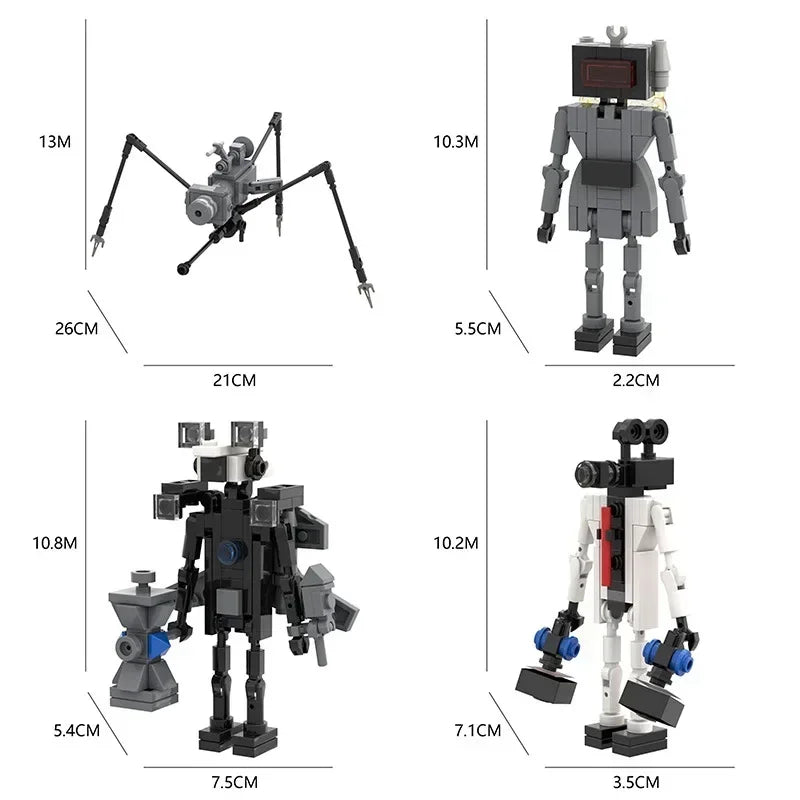 Christmas toys Skibidi Toilet The Audio Man and Camera Titan Man Speakerman Moc Building Blocks For lego Toys DIY Bricks Toy Set