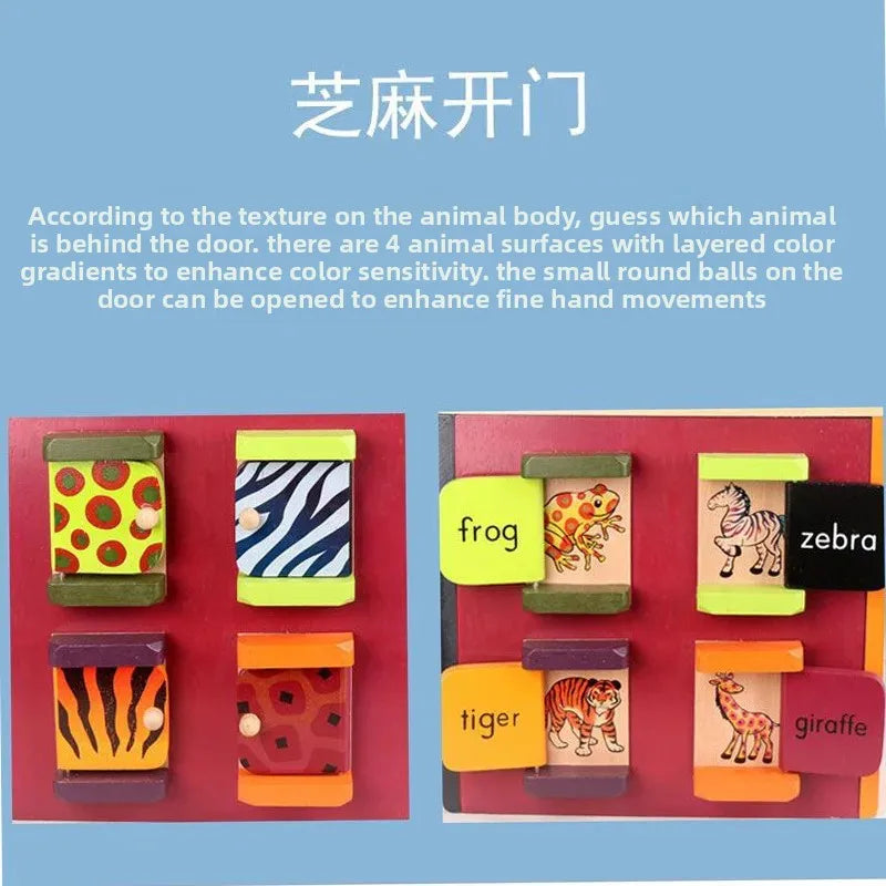 Extra Large Size Wooden Multifunctional Bead Box Early Education Intelligence Toys for Children Kindergarten Montessori Concept