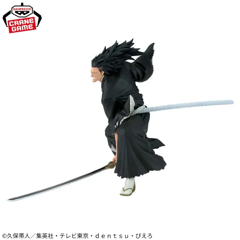 In Stock BANDAI Banpresto Vibration Stars BLEACH Zaraki Kenpachi 13cm Doll Collectible Anime Figure Model Toy Gift
