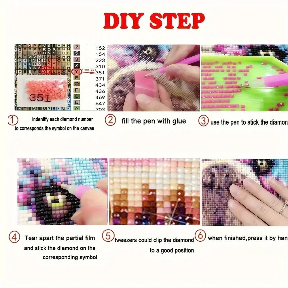 MINISO Disney Classic princess scene Diamond Painting Mosaic Embroidery Cross Stitch Kit Home Decor 5D DIY  Art Collection Craft