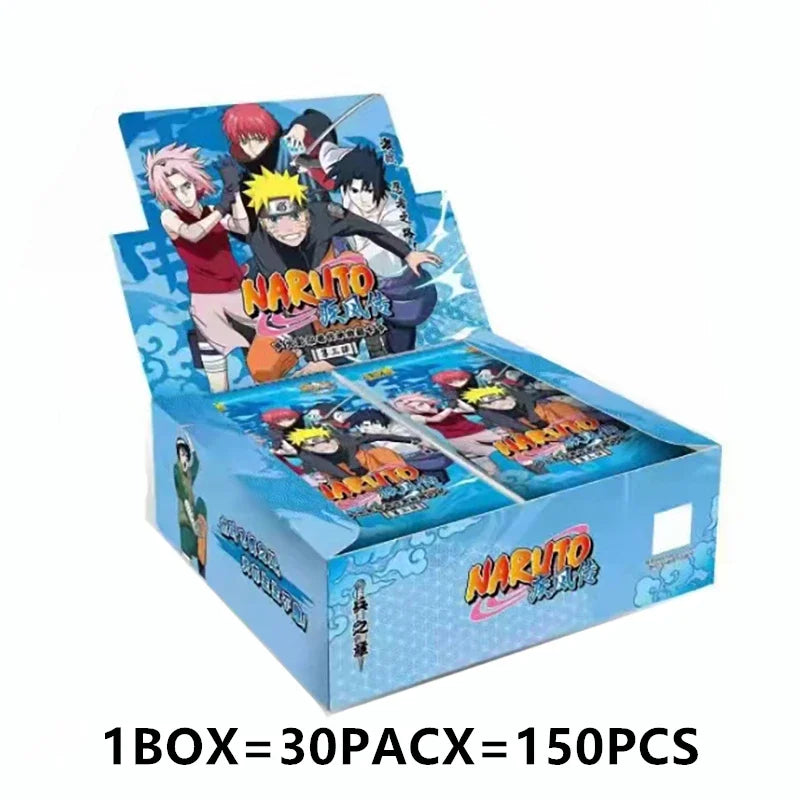 KAYOU Naruto Cards Vortex Collectible Card Games Anime Party Playing Toys Kids Album Collection Children Gift Hobby Boxes Paper