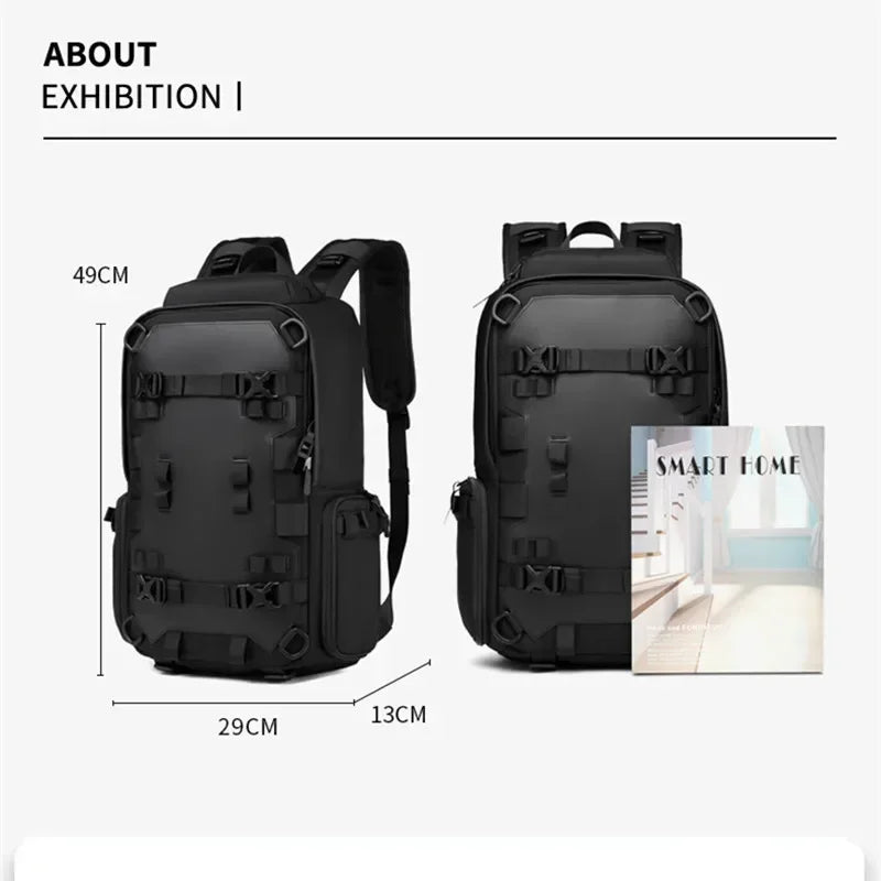 OZUKO 17.3 inch Helmet Backpack  shoulder Men  Travel Backpack Outdoor Waterproof Rider Cycling Sports Motorcycle