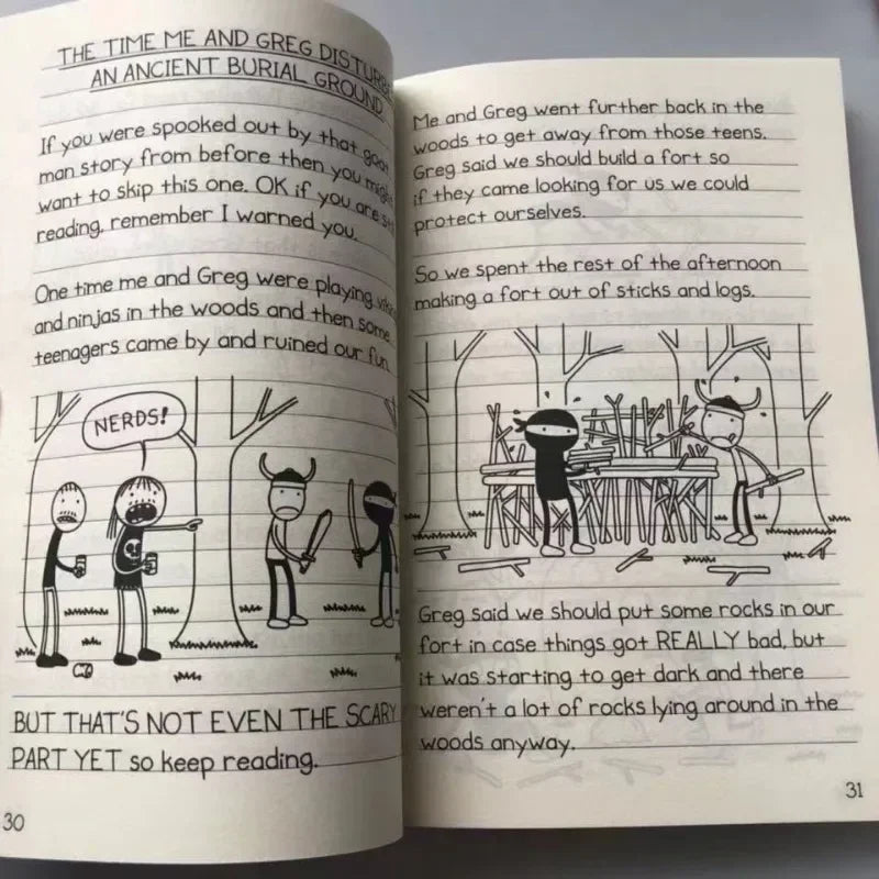 Children's Literature Diary Of Wimpy Kid 2 English Book Children Fiction Books Manga Novel Books In English Manga Books Gifts