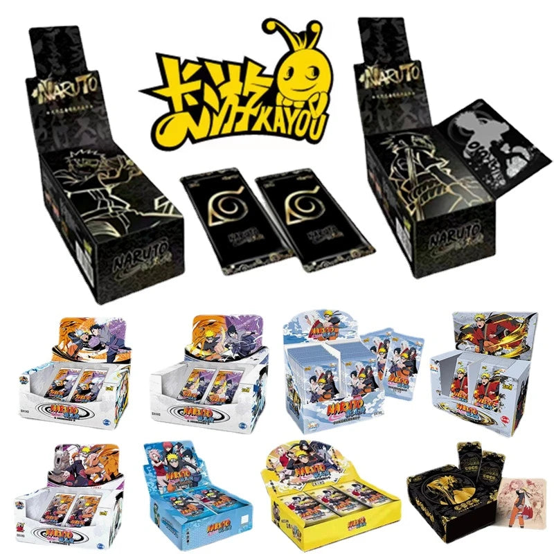 KAYOU Naruto Cards Vortex Collectible Card Games Anime Party Playing Toys Kids Album Collection Children Gift Hobby Boxes Paper