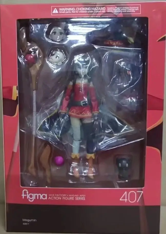 Figma 407 Figure KonoSuba God's Blessing on This Wonderful World Anime Figure Megumin Figures Cute Statue Collectible Model Toys