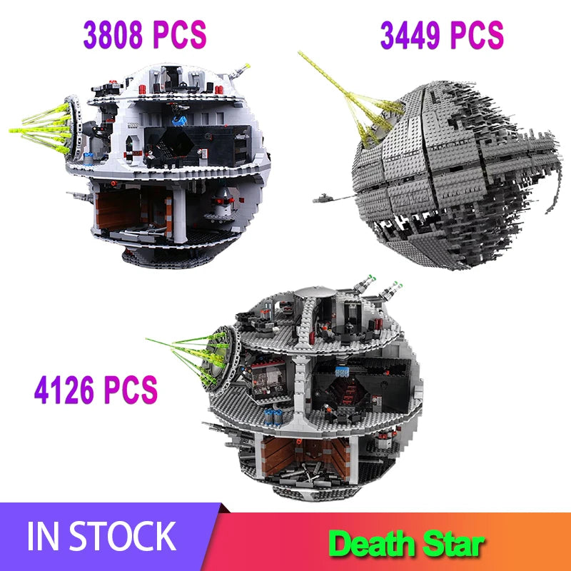 With Led Lights Fast Ship DS-1 Platform MOC Display Death Star Great Ultimate Building Blocks Bricks Toy Gift 10143 10188 75159