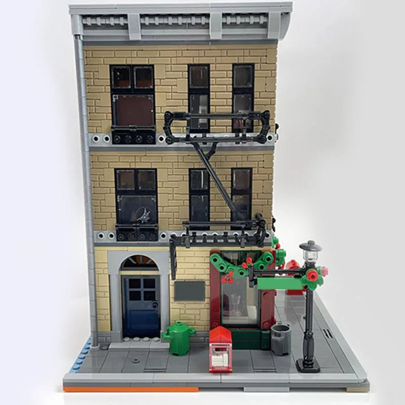 767PCS MOC Super Heroe Peter's Apartment/Nelson & Murdock Office/Irish Pub Modular Model Building Blocks Stacking Brick Creative