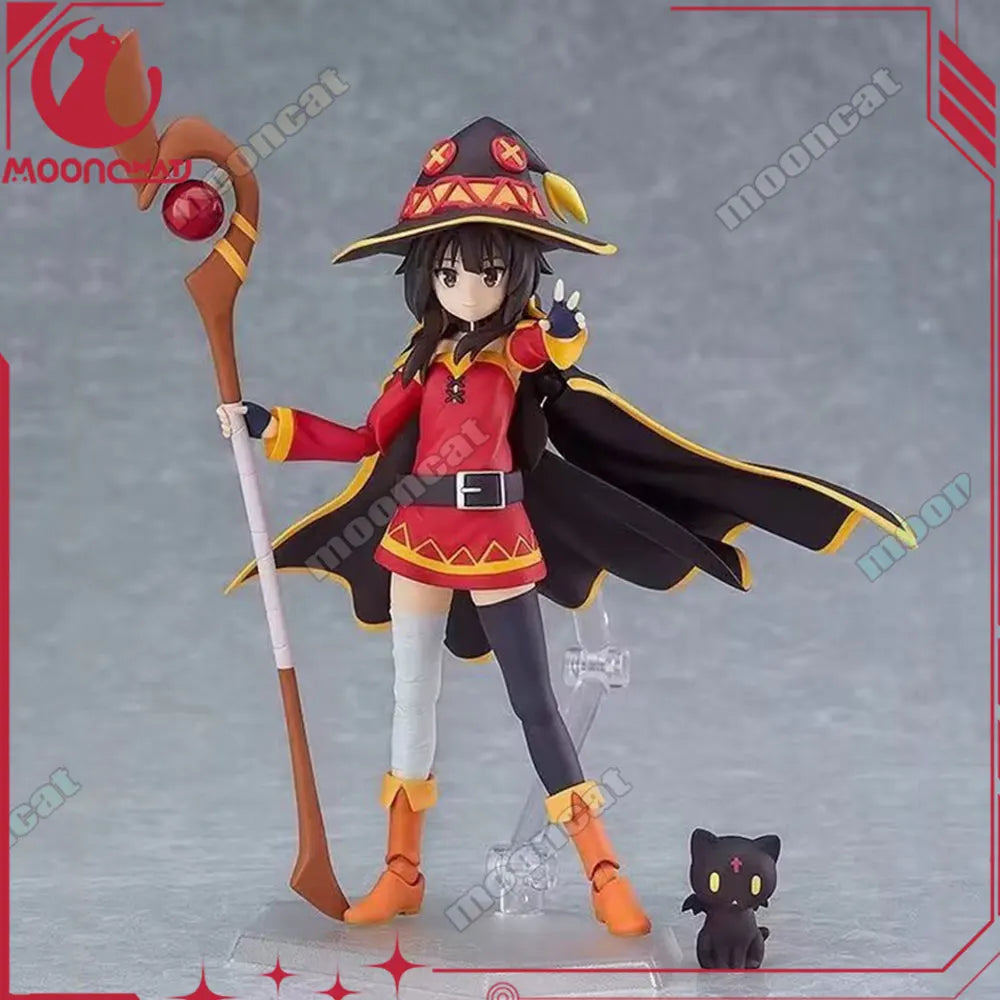 Figma 407 Figure KonoSuba God's Blessing on This Wonderful World Anime Figure Megumin Figures Cute Statue Collectible Model Toys