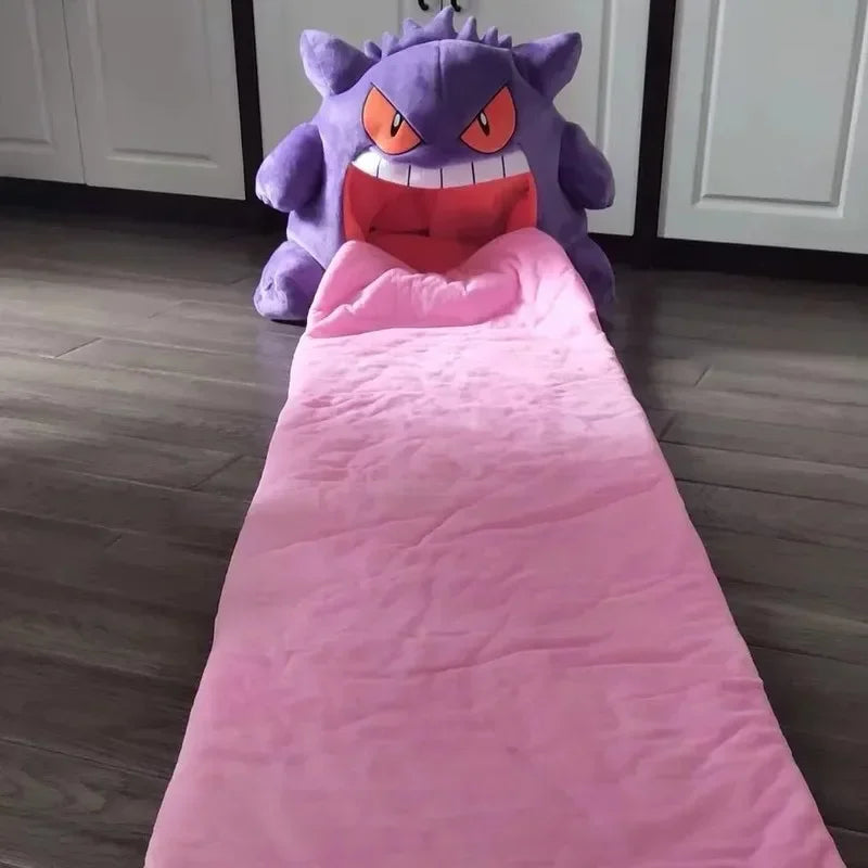 Pokemon Gengar Big Tongue Plushies Anime Peripheral large sized Gengar Sleep Pillow Dual Purpose Nap Blanket Stuffed Plush Toy