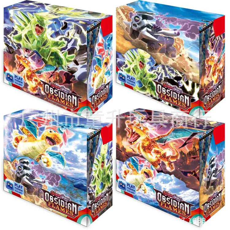 360 Pcs Pokemon Card Prismatic Evolutions Obsidian Flames PALDEAN FATES Surging Sparks English Booster Battle Transaction Card