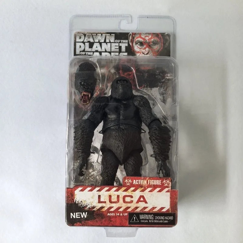 Neca Caesar Figure Rise Of The Planet Of The Apes Action Figures Koba Luca Movable Figurine Orangutan Movie Periphery Desk Gifts