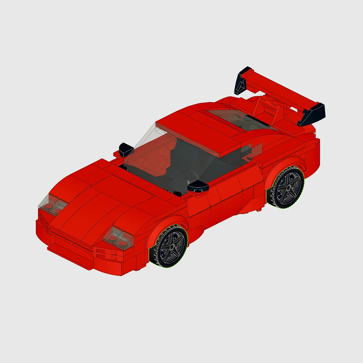 379PCS MOC Speed Champions Classic Racing Building Blocks Four Color Series Assembling Model Toy Brick Children's Birthday Gifts