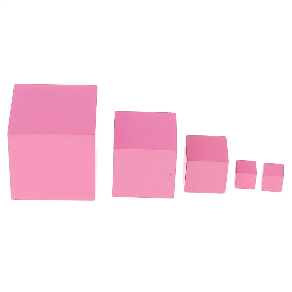 Montessori Early Learning Developing Wooden Toy - Pink Tower Building Blocks