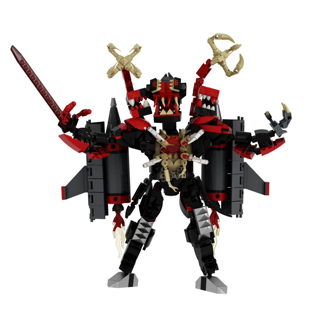 CLassic Horror Game Skibidi Toilet Series Building Blocks Titan Zombie Monitor King DIY Bricks Toys For Kids Easter XMAS Gifts