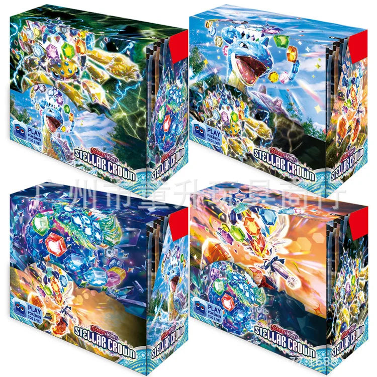 360 Pcs Pokemon Card Prismatic Evolutions Obsidian Flames PALDEAN FATES Surging Sparks English Booster Battle Transaction Card