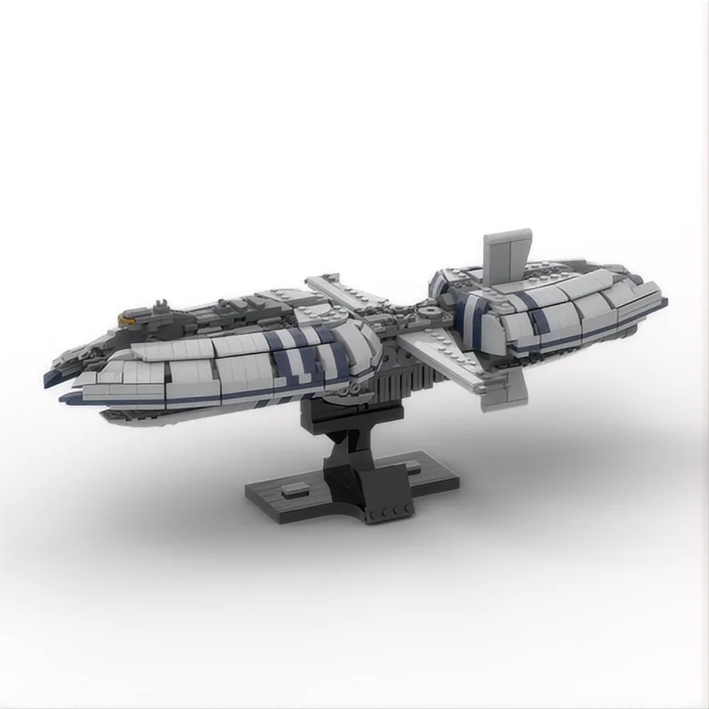 MOC The Catapult Machine Spacecraft Classic Model Bricks for Children, Frigate Holiday Gift, Building Assembled Bricks