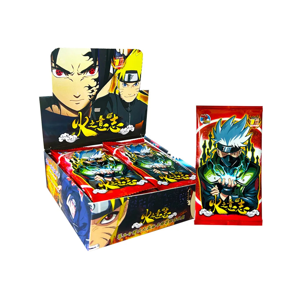 Little Dino HY-2001 Naruto Collection Card Original Anime Uchiha Sasuke Figure Rare Collection Cards Toy for Children Xmas Gift