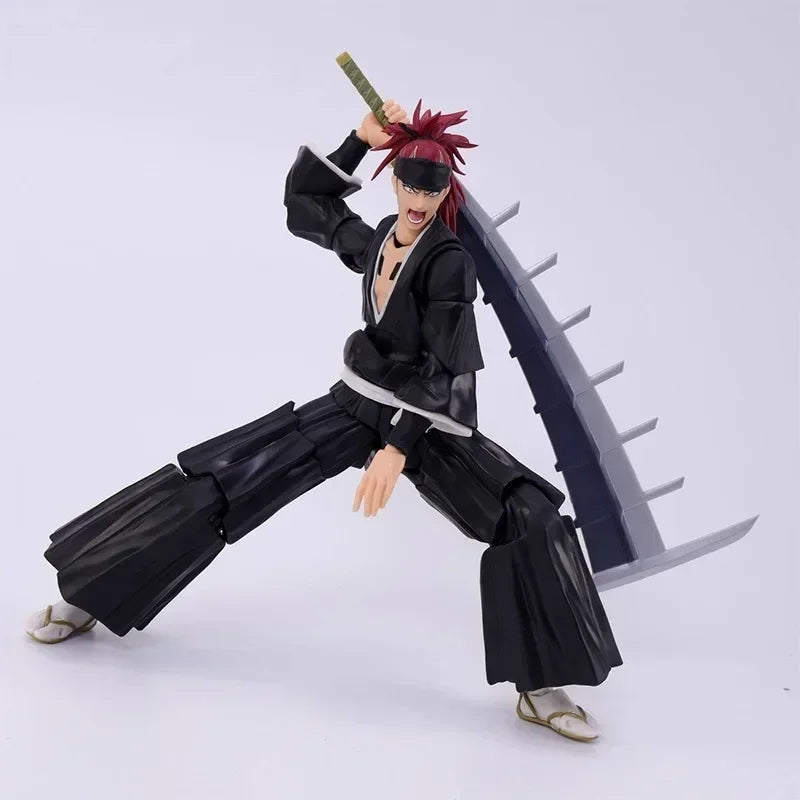 In Stock Genuine Bandai S.H.Figuarts SHF Anime BLEACH Abarai Renji Model Anime Action Figure Model Toys Collection Doll Gifts