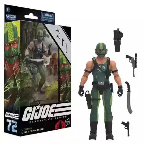 Genuine G.I. Joe Gi Joe Classified Series Red Eybazuka Cobra Copperhead Action Figure Scrap Iron Swing Dance Sailor Snake Toy
