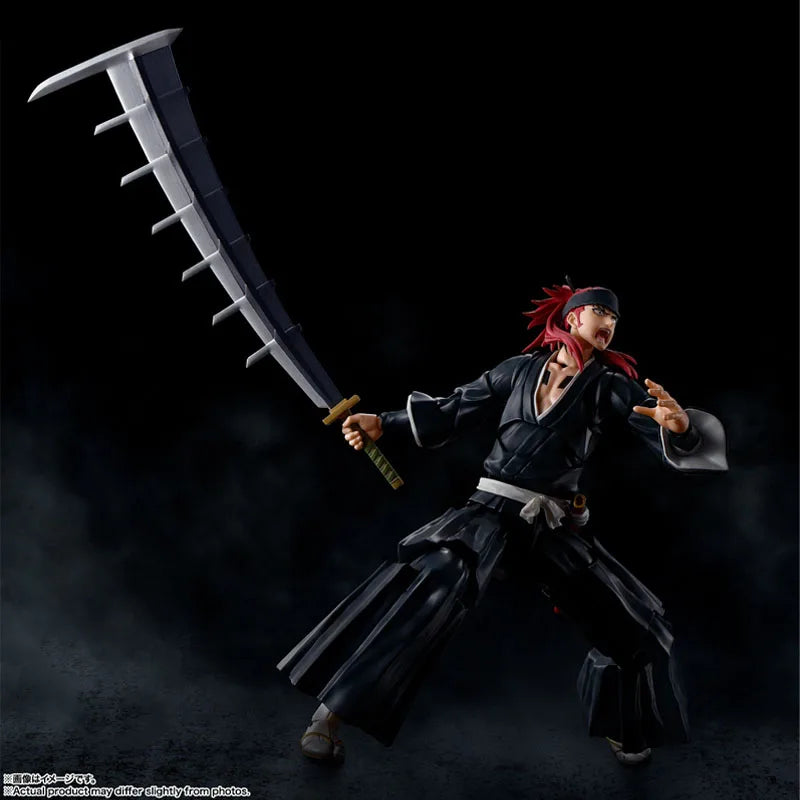 Bandai Original Genuine Figure Bleach Model Kit Anime Figures SHF Abarai Renji Collection Action Figure Model Boys Toys Gifts
