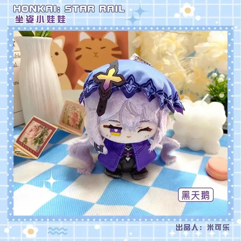 10cm Game Honkai: Star Rail Plush Blade Kafka Bailu Herta Jing Yuan Cute Plush Imbibitor Lunae Dolls Bag Pendant Keychain Gift