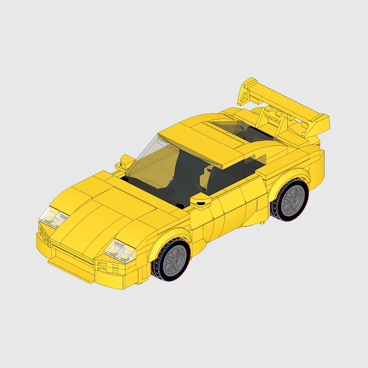 379PCS MOC Speed Champions Classic Racing Building Blocks Four Color Series Assembling Model Toy Brick Children's Birthday Gifts