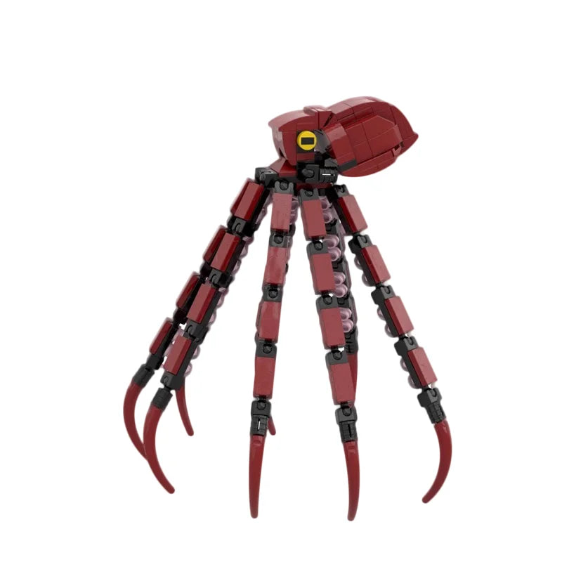 Creative MOC biomimetic animal deep-sea giant octopus model for boys to decompress and assemble building blocks toy