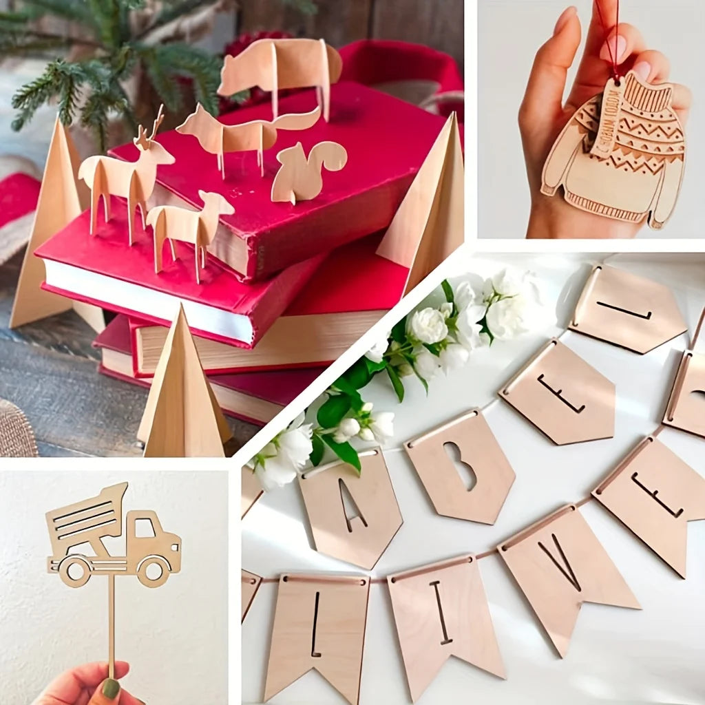 4/8/12/24/48 pieces of wood for crafts 20*30cm 2mm thick plywood surface smooth square board building model