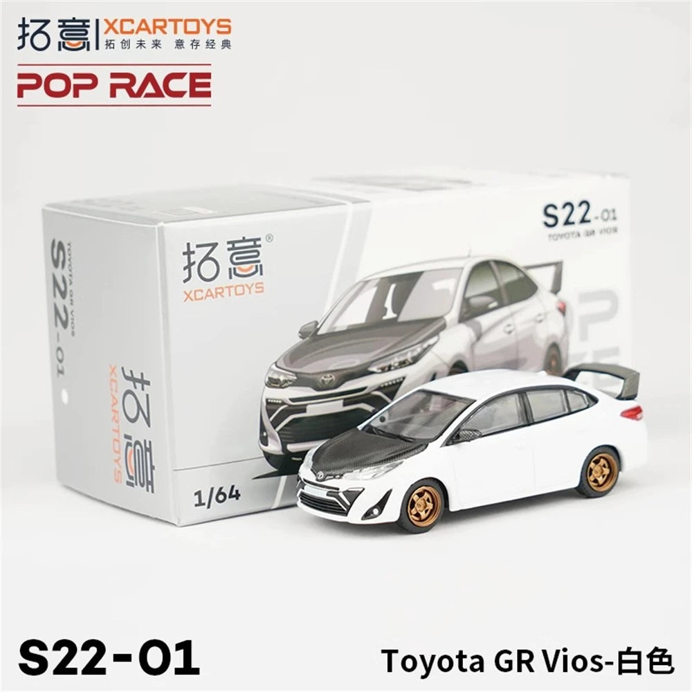 Xcartoys PopRace 1/64 Model Car Classical Alloy Diecast Vehicle Toys Collection Gifts for Teenagers Adults Hobby