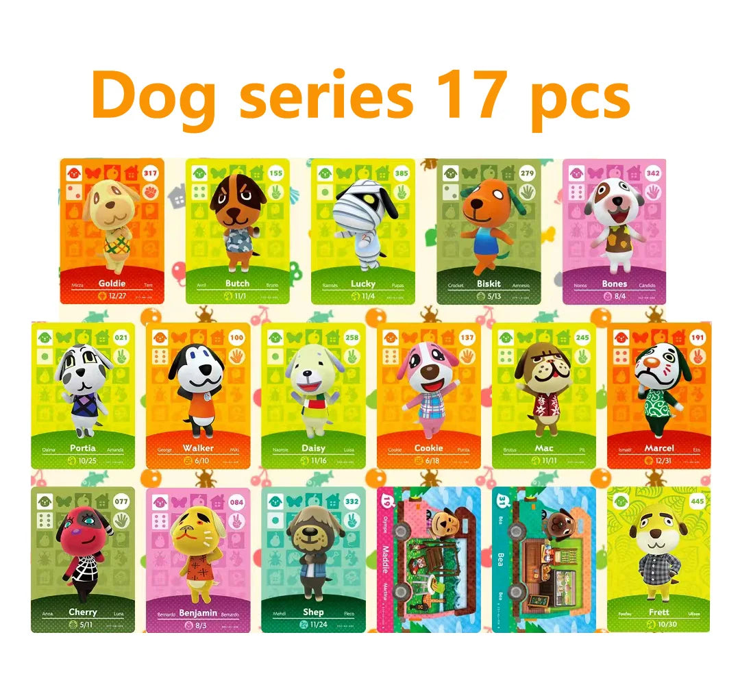Hot Sanrio Game Animals Crossing New Horizons Amiibo Card Ankha Marshal Maple NS Switch 3DS Game NFC Cards Series 1 2 3 4 5