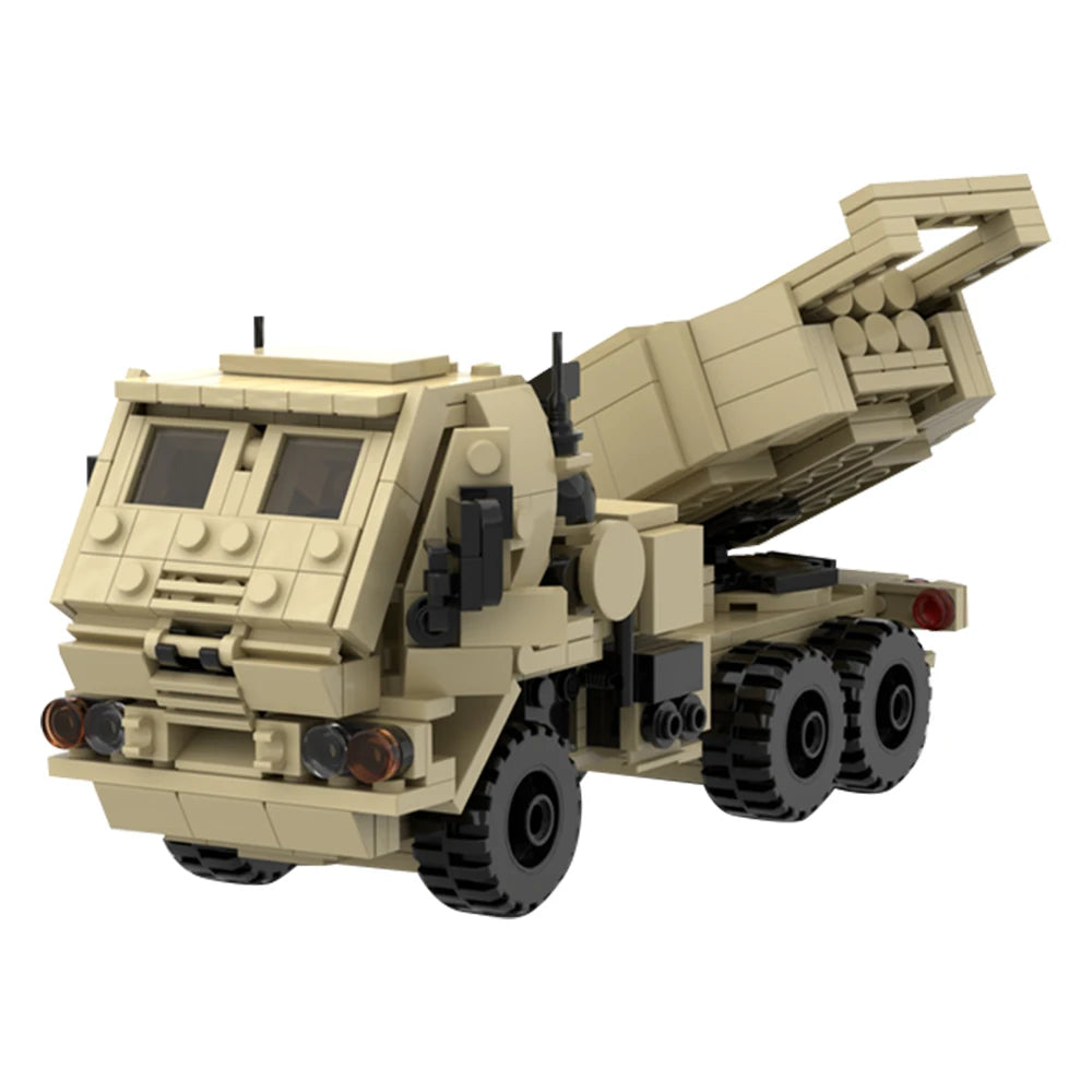 Gobricks MOC MRAP Military Vehicle Car Serie Bricks Mine Resistant 4x4  RG-33L RG-31 M142 M1296 CROWS Building Blocks Toy Car
