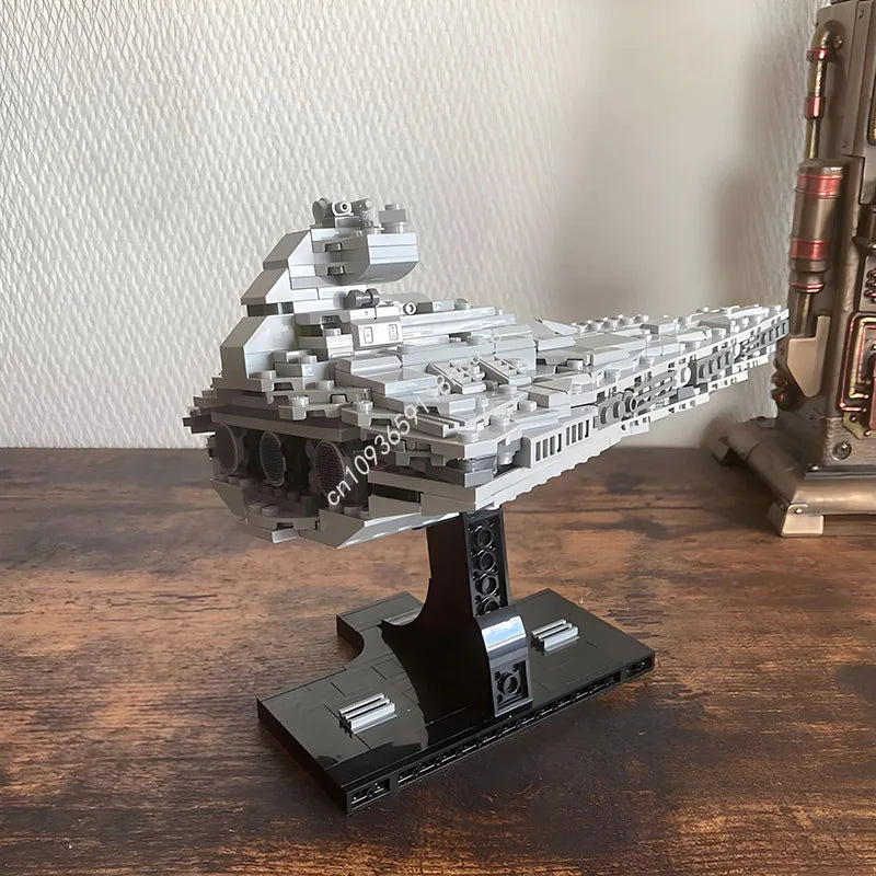 609PCS MOC Starship Series Midi-Scale Imperial Star Destroyer Building Blocks Spaceship Model Diy Creative Educational Toy Gift