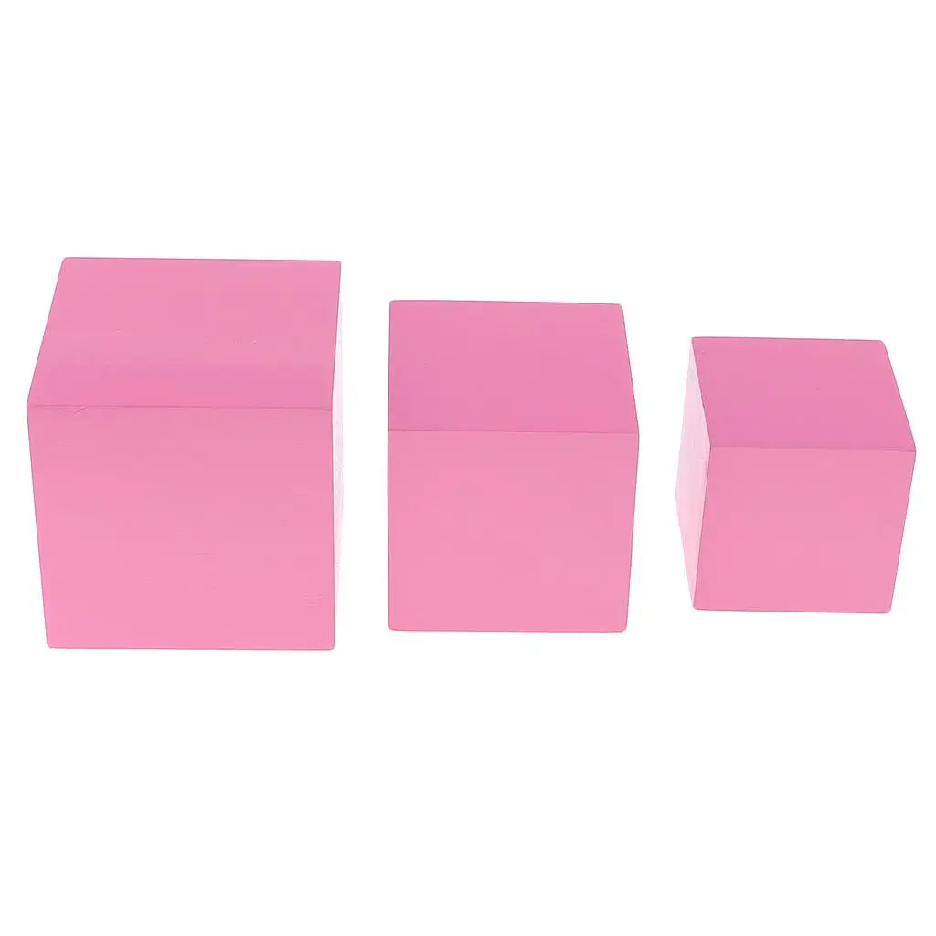 Montessori Early Learning Developing Wooden Toy - Pink Tower Building Blocks