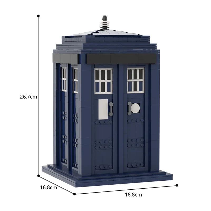 Movie Action Character Dalek Robot Doctor Brickheadz Building Block MOC Time Machine Phone Booth Model DIY Kid Toy Birthday Gift