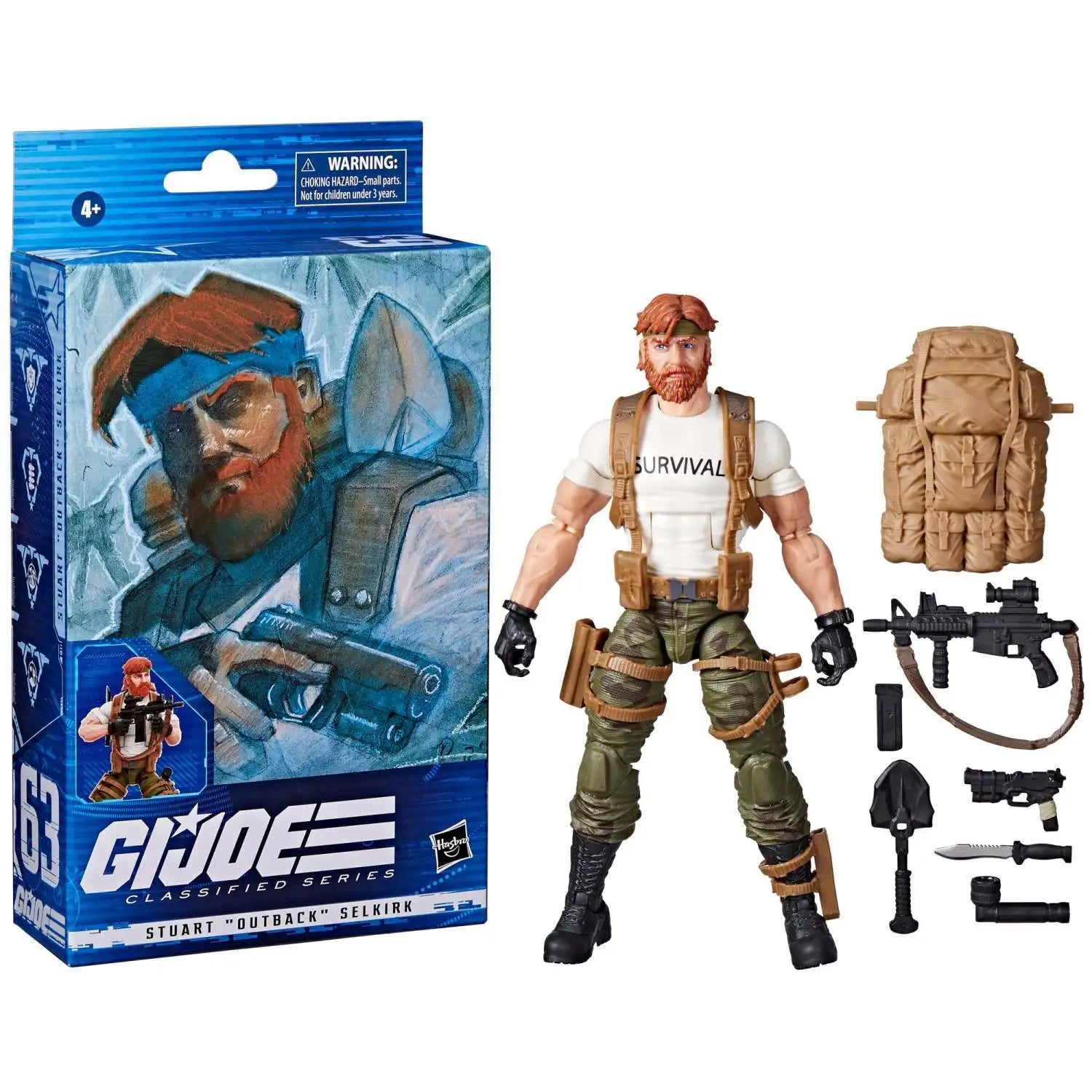 In Stock Original Hasbro G.i. Joe Classified Series Stuart Outback Selkirk Anime Figure Action Figure Model Collection Boys