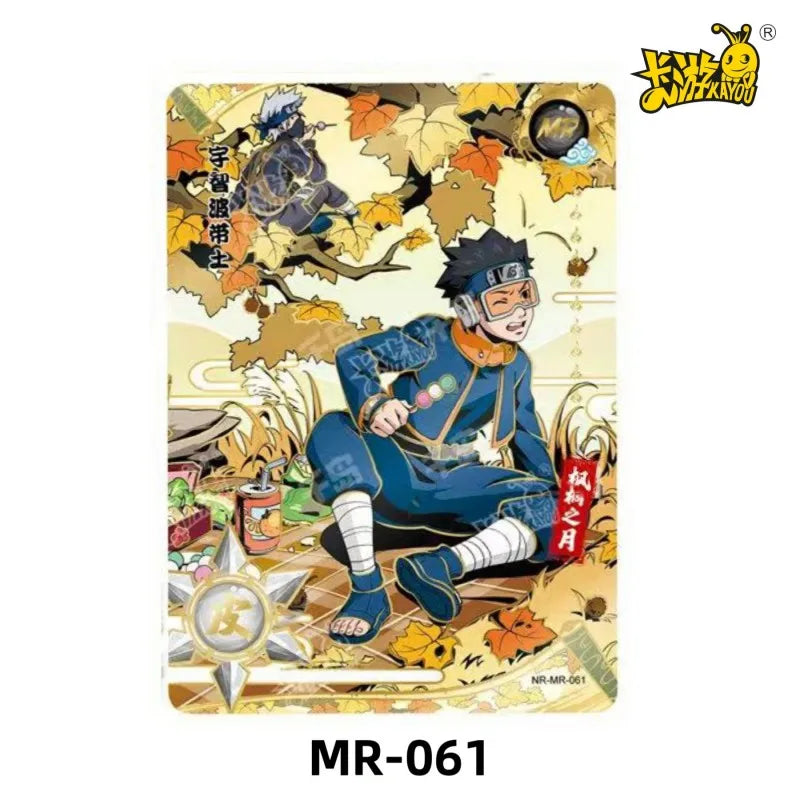 KAYOU Genuine Naruto MR Card Uzumaki Naruto Uchiha Sasuke Itachi Hyuga Hinata 01-062 Anime Collection Card toy Children XmasGift