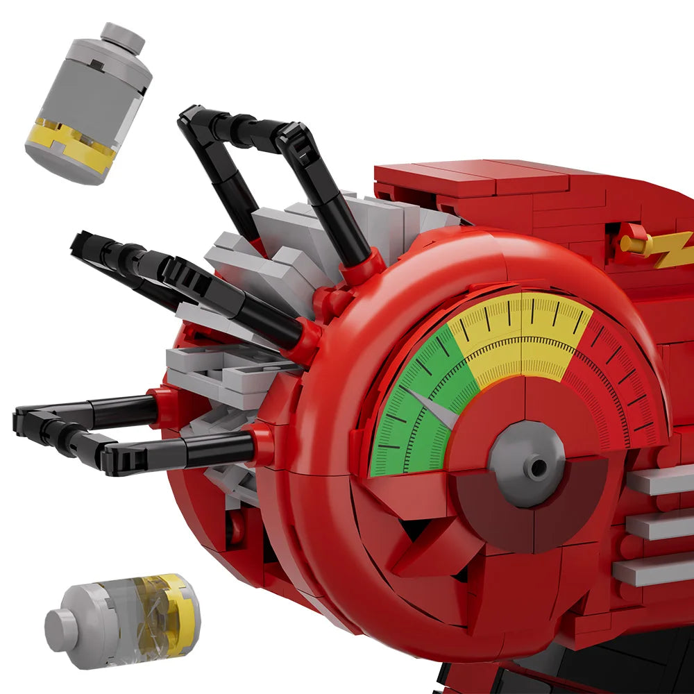 Gorbicks MOC Red Call of Duty Ray Gun Model Bricks DIY Game Weapon Building Blocks Kit Props Toys For Birthday Gifts