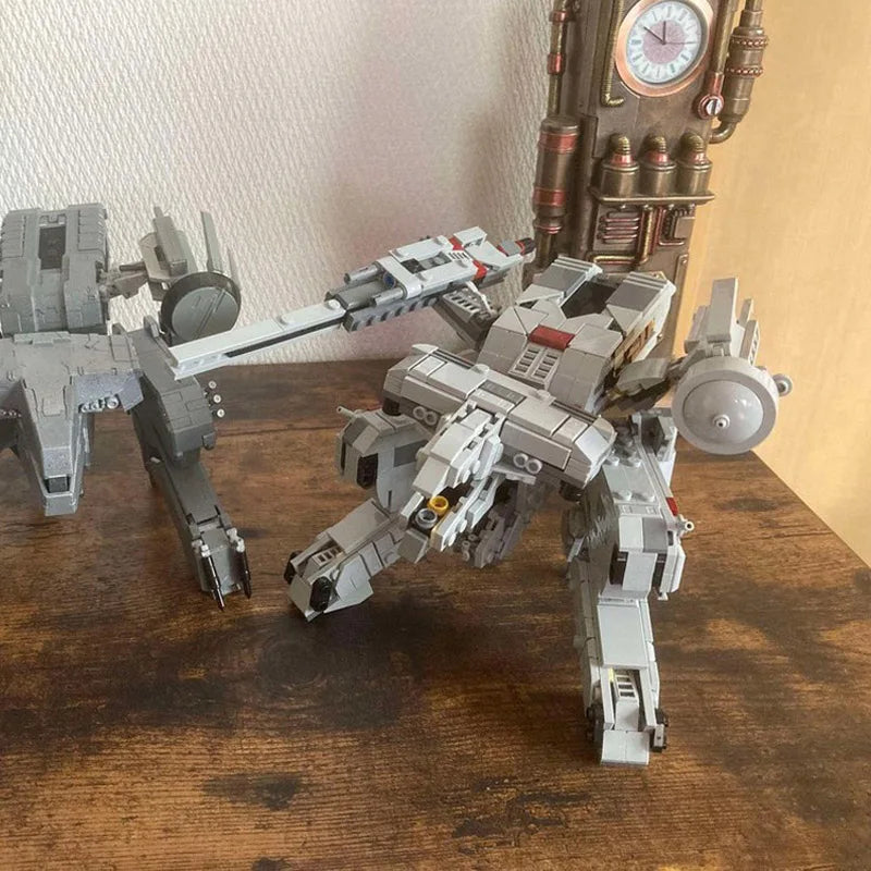 NEW 582PCS MOC Icons Series Metal Gear Rex Building Blocks Model DIY Assemble Bricks Mech Robotics Solid Creative Kids Toys Gift