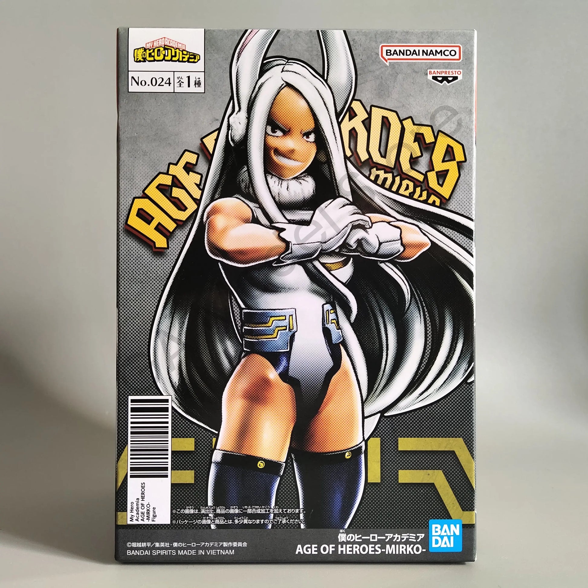 Genuine BANDAI BANPRESTO Anime My Hero Academia Miruko Action Figure Bunny Heros Mirko Collection Model Toy Kids Birthday Gifts