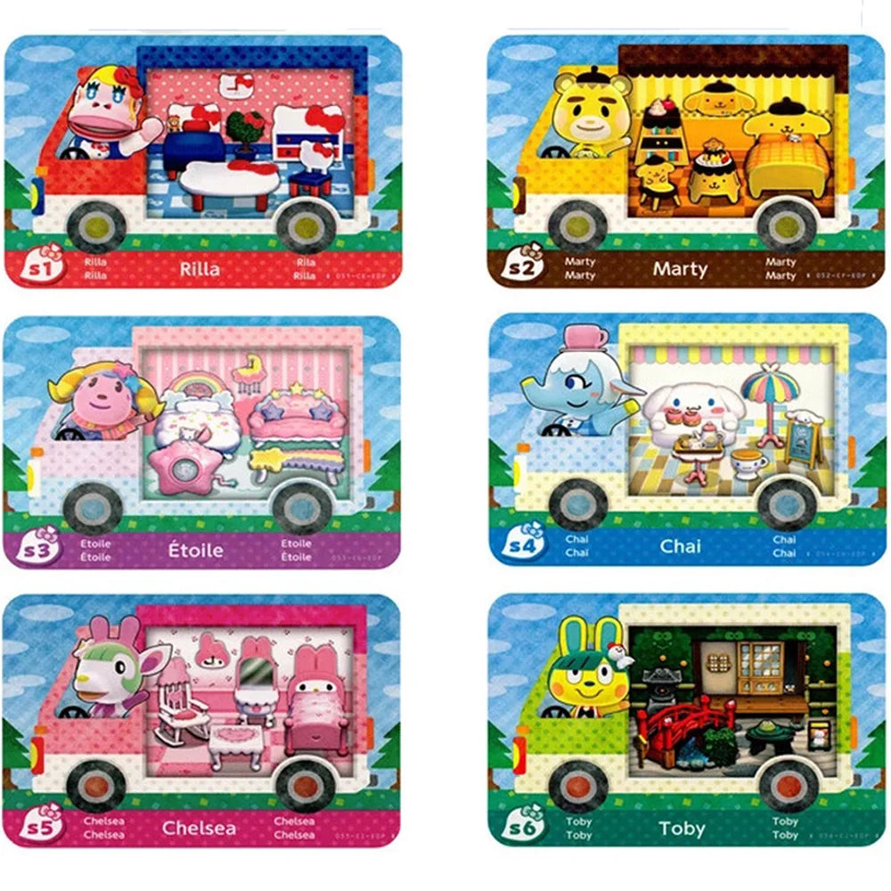 Hot Sanrio Game Animals Crossing New Horizons Amiibo Card Ankha Marshal Maple NS Switch 3DS Game NFC Cards Series 1 2 3 4 5